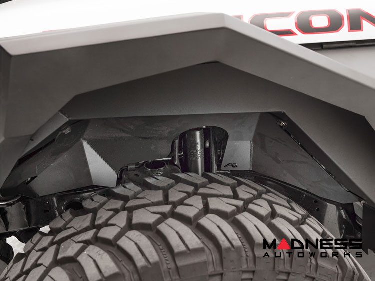 Jeep Wrangler JL Fender Flares - Fab Fours - Front - Fender Liners For Base System